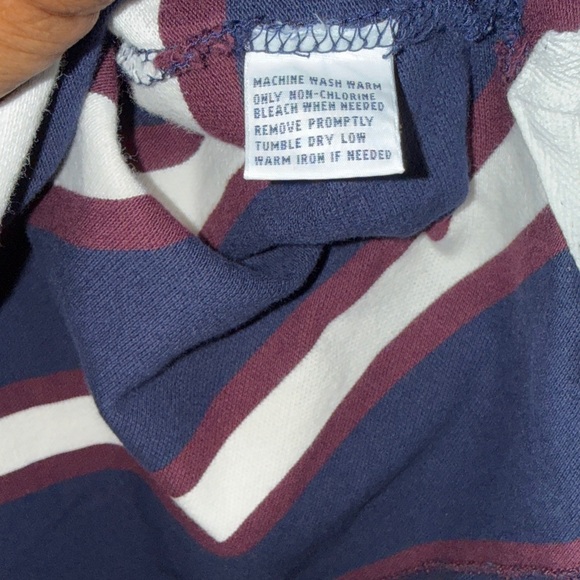 Polo by Ralph Lauren Men's Navy and White Striped Polo - Picture 3 of 4